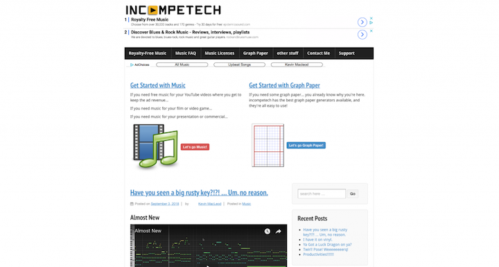 Audio Library – incompetech