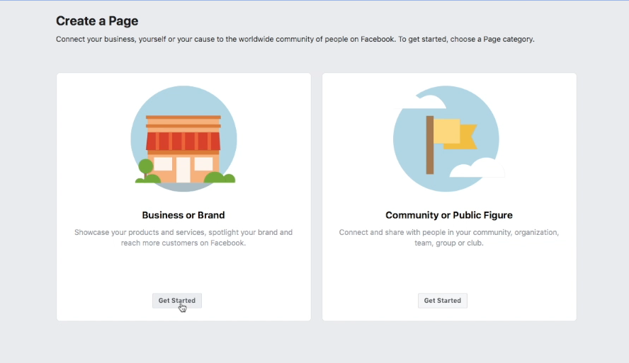 Are you creating a business/brand or a community/public figure when making your business page?