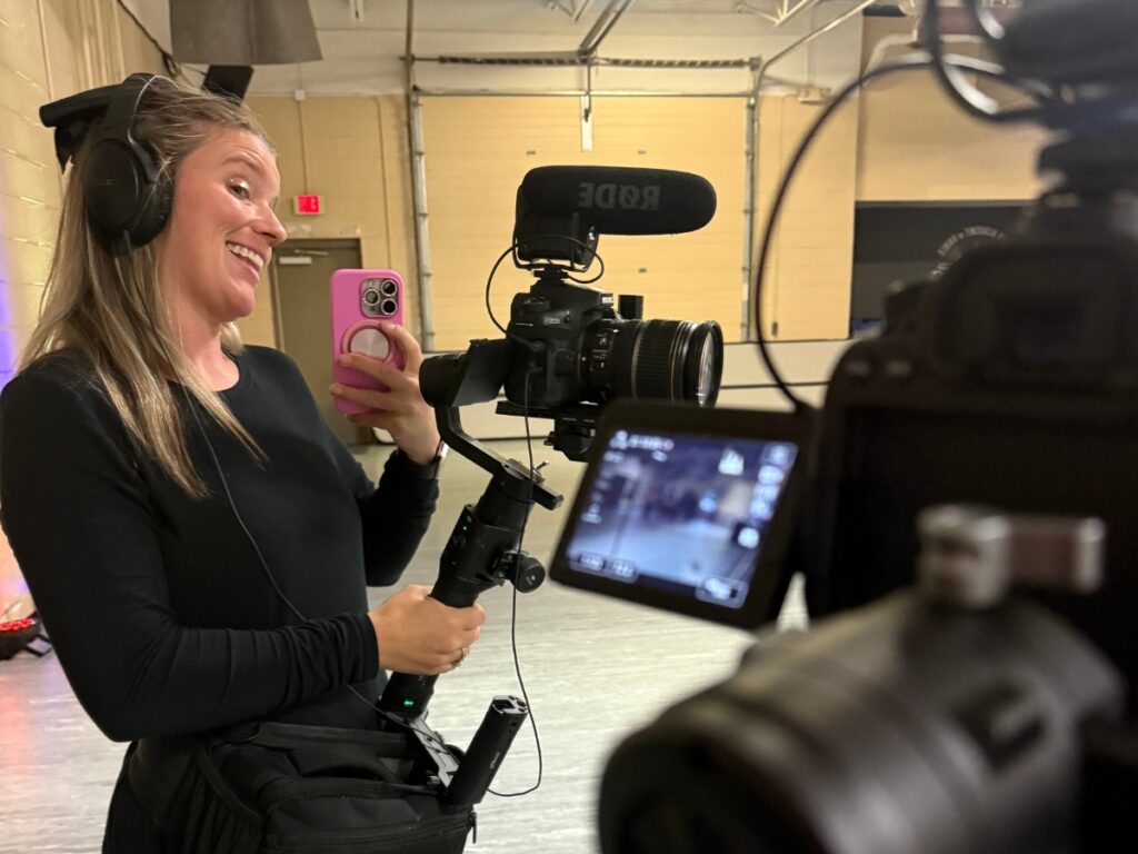 video shoot at Mad Pac