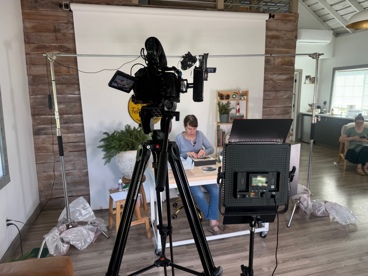 videographer in michigan filming a felting business in ann arbor