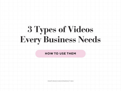 3 Types of Videos Every Business Needs banner blog post - video marketing business in michigan