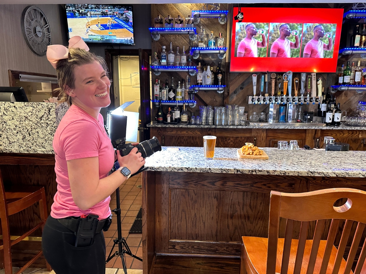 Photography session for a hotel in kensington michigan - video marketing services