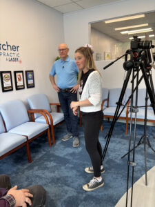 Filming at a chiropractic business in michigan - creative video idea blog post