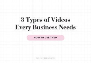 3 Types of Videos Every Business Needs banner blog post - video marketing business in michigan