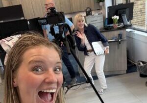 Video production behind the scenes of a chiropractor clinic
